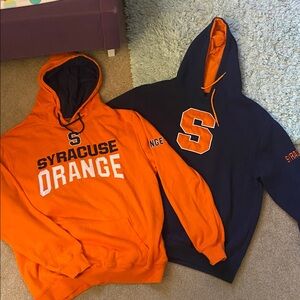 Syracuse hoodie bundle, size large navy and orange